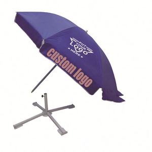 Mobilier d'extérieur avec impression de logo personnalisé <span class=keywords><strong>Parasol</strong></span> de plage à auvent Parapluie de plage promotionnel <span class=keywords><strong>Parasol</strong></span> à auvent - Product Image 1