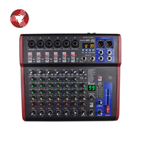 DSP — mélangeur de son audio professionnel, 8 canaux, effets 99 DSP, entrées USB