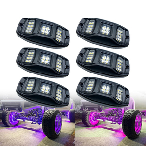 Kit de 12 pods d'éclairage LED Autodragons pour le dessous de caisse, multicolores, magiques, RGB, néon, éclairage extérieur - Product Image 1
