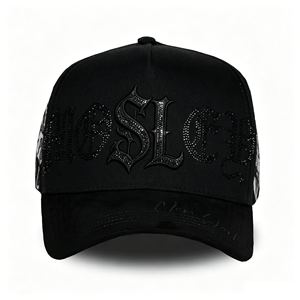 Cappello da Baseball Mara Three Rico di Alta Qualità in Camoscio con Logo Ricamato 3D, Visiera Curva Effetto Invecchiato, 5 Pannelli, Gorras EL Barbas - Product Image 2