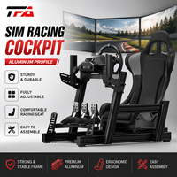 Cockpit de simulateur de course réglable en profilé aluminium, compatible avec Logitech G29 G920 G923 Fanatec Moza