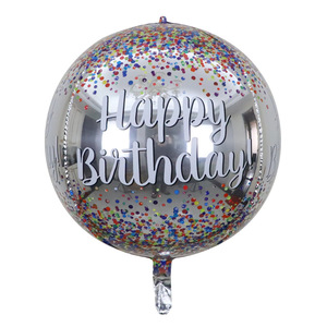 Nuovi Palloncini in Alluminio Colorati 4D da 12 Pollici per Decorazioni Matrimoniali e Compleanni 2024, Palloncini con Coriandoli - Product Image 3