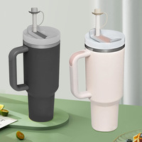 Nouvelle paille en silicone intégrée pour tasse Ice King