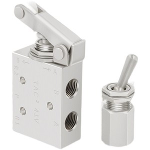 Qingze TAC2 41V Manual Control Toggle Valve 31V Lever Mechanical 4V <b>Button</b> 4P <b>Push</b> <b>Switch</b> 3V - Product Image 1
