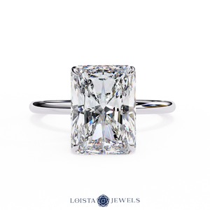 Anillo de Diamantes Cultivados en Laboratorio de Oro de 18K para Mujer, Anillo de Diamantes de Lujo para Compromiso y Boda, Fabricante de Joyería Fina Personalizada - Product Image 1