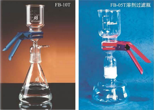 Vakum pompası AL-01 ml huni + AP-01P ml alıcı şişe ile batı ayar FB-10T (300 + 1000) Solvent filtrasyon aparatı - Product Image 4