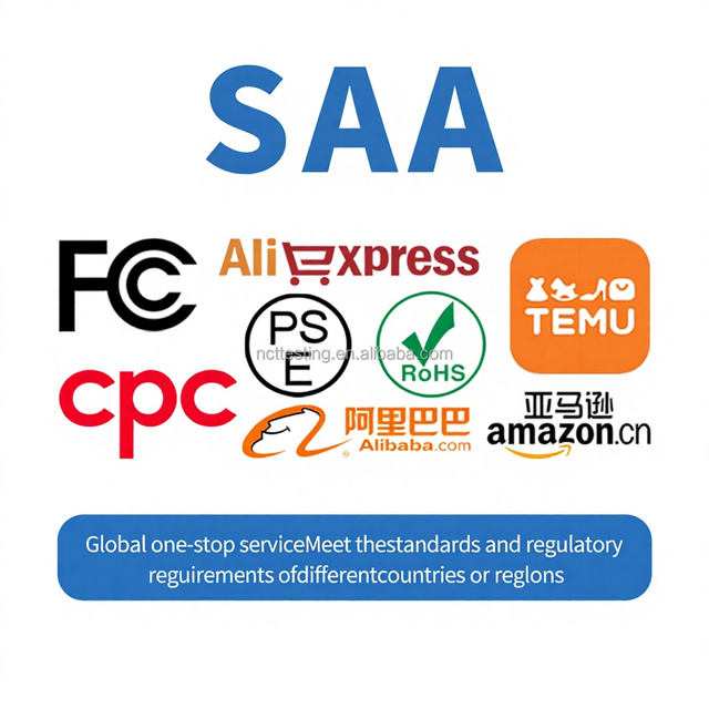 Australia SAA US EPA Registered Factory Audit California 65 Standard Certificate for Amazon COC Test COA Production Monitoring