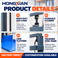Nouvelle plateforme élévatrice hydraulique fixe à double rail sans fosse 2T 3T pour marchandises et charges stationnaires