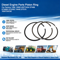 Pièces de moteur diesel pour machines de construction 1830724C92, segments de piston pour 1306 1306C-E87TAG4 DT466 DT466E DT530E T444E DT570