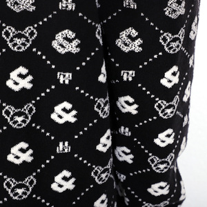 Suéter de hombre de Jacquard con letras y logotipo personalizado, jersey de manga larga, suéter de punto para hombre, cuello redondo, suéter de punto de invierno personalizado - Product Image 5