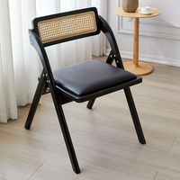 Chaise de salle à manger empilable contemporaine de style français en bois naturel, design pliable pour événements extérieurs, parcs, villas, restaurants