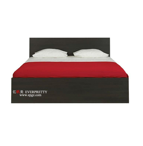 Lit King Size en Bois avec <span class=keywords><strong>Matelas</strong></span> pour Auberge, Hôtel, Appartement Universitaire, Lit Simple Confortable pour Adultes à Vendre - Product Image 1