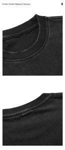 T-shirt graphique surdimensionné personnalisé pour homme, imprimé <span class=keywords><strong>collage</strong></span> <span class=keywords><strong>photo</strong></span> lettres gothiques, streetwear, coton épais, faible MOQ, fournisseur OEM ODM - Product Image 3