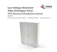 Armoire de distribution électrique légère en alliage d'aluminium basse tension, IP54, résistante à la corrosion
