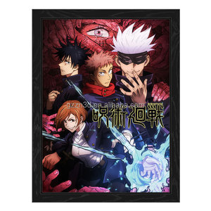 Pôster <span class=keywords><strong>Lenticular</strong></span> 3D Ricky Arte de Quadrinhos Pôster de Anime 3D Impressão de Pôster <span class=keywords><strong>Lenticular</strong></span> 3D Impressão UV Personalizada - Product Image 1