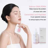 Sérum liquide anti-âge anti-rides éclaircissant PDRN ADN de saumon Peptide avec vitamine C Acide hyaluronique Glycérine 30ml