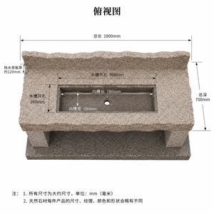 Lavabo de Mármol Natural para Baño, Pedestal, Encimera, Lavabo de Piedra para Hotel - Product Image 4