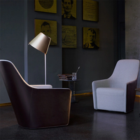 Fauteuil de salon en cuir de style moderne, fabricant chinois, livraison gratuite