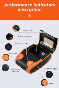 QS5806, artículo de personalización, máquina de impresión de recibos y facturas de mano, Mini impresora térmica pequeña Bluetooth de 58mm - Product Image 5