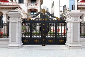 El fabricante proporciona hermosas y exquisitas puertas batientes de aleación de aluminio para patio sólido para villa señorial - Product Image 6