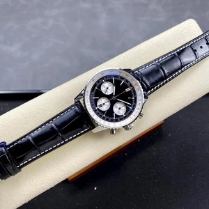 Drioshipping New Aviation Chronograph Sports Leather <b>Watch</b> Waterproof Large Dial Automatic <b>Mechanical</b> <b>Watch</b> - Product Image 4