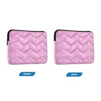 Sac à ordinateur portable personnalisé en tissu matelassé, motif fleur rose Hawaï, mallette de protection antichoc, sacoche pour ordinateur portable
