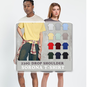 Ensemble de T-shirts à manches courtes pour hommes <span class=keywords><strong>MGOO</strong></span> 230gms, couleur unie, grande taille, 100% coton, UPF 50+, coupe ample, tissu Solona Cool - Product Image 4