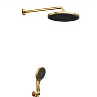 Robinet de douche mural en laiton au design moderne, avec cartouche céramique encastrée, 1 poignée et barre coulissante, idéal pour appartement et hôtel – Approvisionnement direct usine