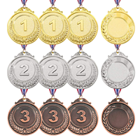 Médailles vierges personnalisées en alliage de zinc médailles d'ébauches de sublimation graver des médailles de marathon de sport