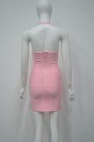 GX26005A Luxuriöses Qualitäts-Damenkleid 2026, Sexy Ärmelloses Bandage-Minikleid, Elegantes Party-Neckholder-Kleid
