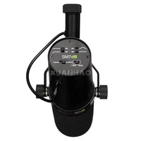 Hochwertiges Broadcast-Mikrofon SM7DB SM7B Dynamisches Mikrofon mit Geräuschunterdrückung Eingebauter Vorverstärker Nierencharakteristik für Voice-Over und Live-Streaming