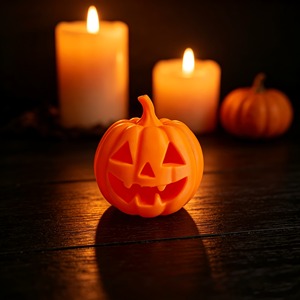 Decorazione di Halloween a forma di zucca stampata in 3D, piccolo ornamento da tavolo per feste di Halloween, decorazione per la casa e l'ufficio - Product Image 5
