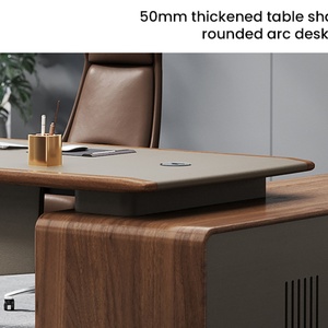 Best Selling Modern <b>Solid</b> <b>Wood</b> L-shape Executive <b>Desk</b> for Office Building and CEO Office Furniture - Product Image 4