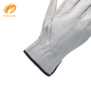 Guantes de trabajo de piel de cerdo sin forro de Cuero de cerdo para hombre, Guantes de conductor, Guantes de conductor, Guante de soldadura Tig Laboral - Product Image 4