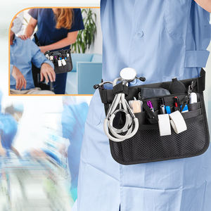 الأكثر مبيعاً حقيبة خصر ممرضة سوداء مخصصة طبية لوازم الطوارئ تخزين مجموعة الإسعافات الأولية مع إغلاق سحاب - Product Image 6