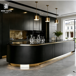 Premium Custom <strong>Kitchen</strong> Cabinets Luxury Modular <strong>Cupboard</strong> Storage Island Furniture for Villa Apartment Hotel Project Wholesale OEM - Product Image 2
