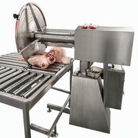 Équipement de boucherie motorisé haute performance ZBHT pour bovins, caprins et porcins – Scie à segments horizontale pour viande et os (porc, bœuf, mouton)