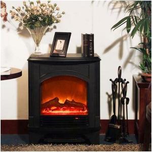 Cheminée, support TV, ventilateur, prix bas, brûleur à bois, décoration, fausse cheminée extérieure intelligente avec cheminée - Product Image 1