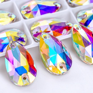 OLeeya - Piedras de Cristal Biseladas de Primera Calidad 5A para Coser, Cristales Grandes con Reverso Plano, para Joyería de Alta Gama - Product Image 3