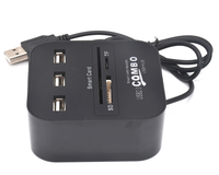 Lecteur de cartes intelligent USB, livraison directe depuis l'usine, pour carte SIM, carte SD, TF