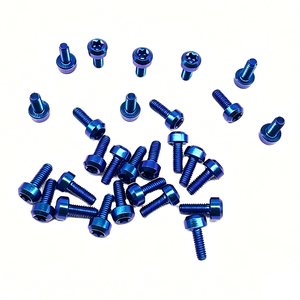 Tornillo de Cabeza Torx de Titanio Anodizado Azul, Ligero, para Motocicleta y Bicicleta - Product Image 1