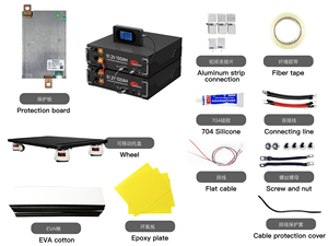 프리즘 Lifepo4 EVE 280ah 304ah 310ah 320ah 4s 8s 12s 16s <span class=keywords><strong>12v</strong></span> 24v 36v 48v 배터리 플라스틱 프레임 용 복근 배터리 홀더 - Product Image 4