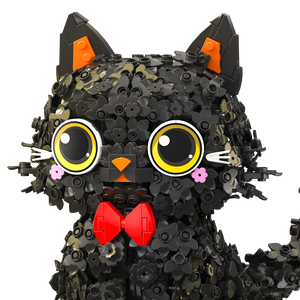 ZHEGAO Puzzle Educacional e Construção Modelo Brinquedo 662036 Black Flower <span class=keywords><strong>Cat</strong></span> <span class=keywords><strong>Building</strong></span> <span class=keywords><strong>Blocks</strong></span> - Product Image 4