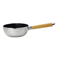 Yolecen japonais Yukihira acier inoxydable aluminium fond plat soupe marmite pour nouilles bouillie épicée chaude Ramen nouilles instantanées