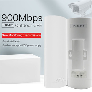 900Mbps 5.8GHz extérieur Wi-Fi CPE 5km <span class=keywords><strong>longue</strong></span> portée point à point <span class=keywords><strong>WiFi</strong></span> <span class=keywords><strong>émetteur</strong></span> pont sans fil - Product Image 2