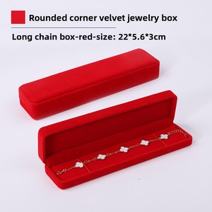Özel Logo kırmızı dolgulu deri karton Flip basit siyah kadife toka kapatma kare pembe takı kutuları - Product Image 6