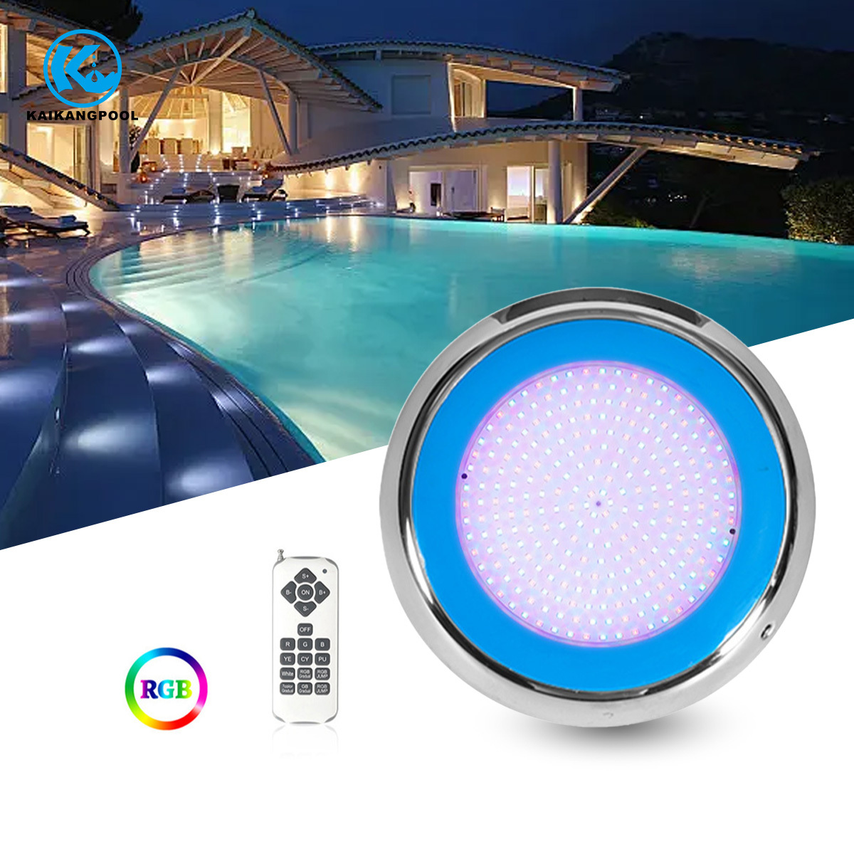 High-Performance RGB LED Pool Light - Waterproof and Energy-Saving Underwater Lighting