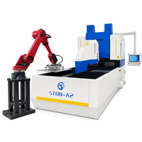 Paneladora CNC Automática con Brazo Robótico y Sistema de Carga y Descarga de Estructuras para Línea de Automatización de Doblado de Chapa Metálica