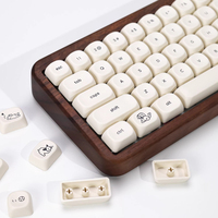 Capuchons de touches personnalisés 137 touches Froyo, style minimaliste mignon chien chat ours, profil KOA MOA, pour clavier mécanique DIY