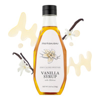 Monkshushu Alulosa Jarabe de vainilla Keto Sin OGM Sin gluten Café vegano Sabor Monje Fruta Vainilla Vegano Sin Gluten